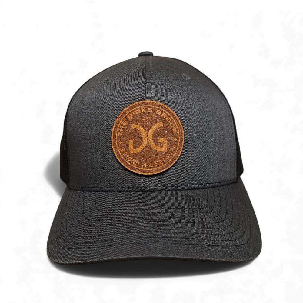 DG The‎ Dirks Group Beyond The Network Trucker Hat Men Charcoal Mesh Cap